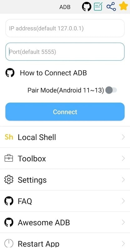 ADB Shell mod