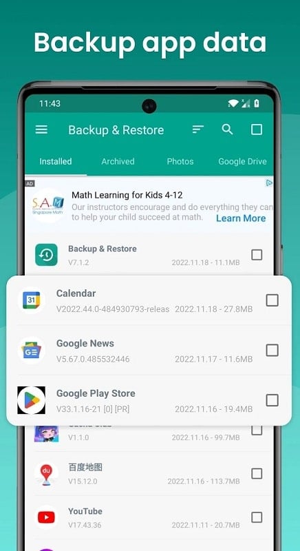 Backup and Restore APP SMS mod apk