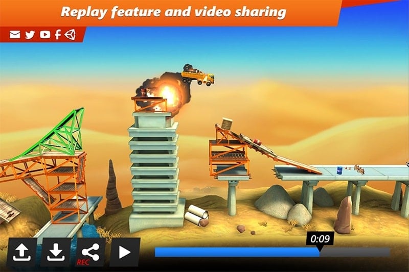 bridge-constructor-stunts-mod-android Bridge Constructor Stunts mod android