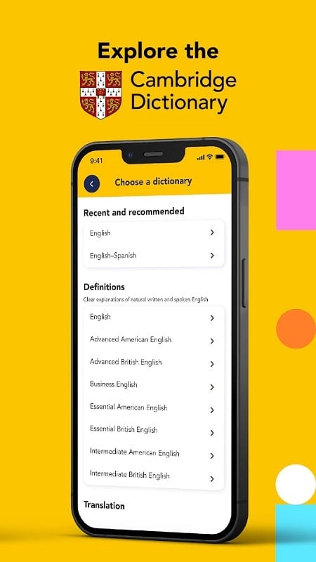 Cambridge Dictionary Plus mod android free