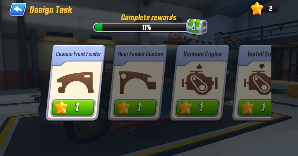 car-makeover-mod-apk-3 Bạn có thể thay đổi tất các các bộ phận và linh kiện của xe bằng sao mà mình có trong Car Makeover MOD APK