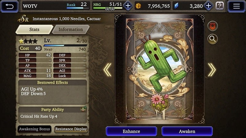 FINAL FANTASY BE WOTV mod apk
