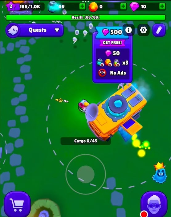 ghost-invasion-mod-apk-2 Sử dụng trạm vật phẩm để nhận nhiệm vụ và thu thập tài nguyên trong Ghost Invasion MOD APK