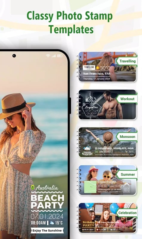 gps-map-stamp-camera-mod-apk-1 Khám phá thêm nhiều mẫu tem với các phong cách khác nhau trong GPS Map Stamp Camera MOD APK