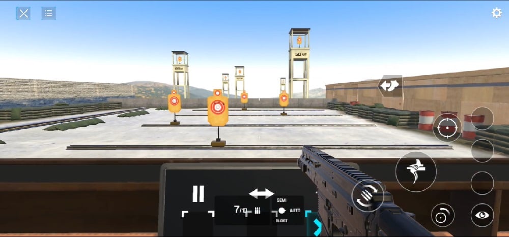 gun-builder-elite-2-mod-apk-3 Thực hiện các bài kiểm tra về độ bền cũng như là khả năng gây sát thương của súng trong Gun Builder ELITE 2 MOD APK