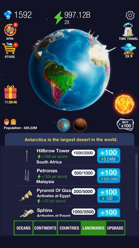 Idle World mod free