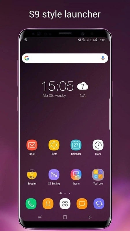 Super S9 Launcher for Galaxy S mod