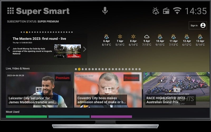 Super Smart TV Launcher mod
