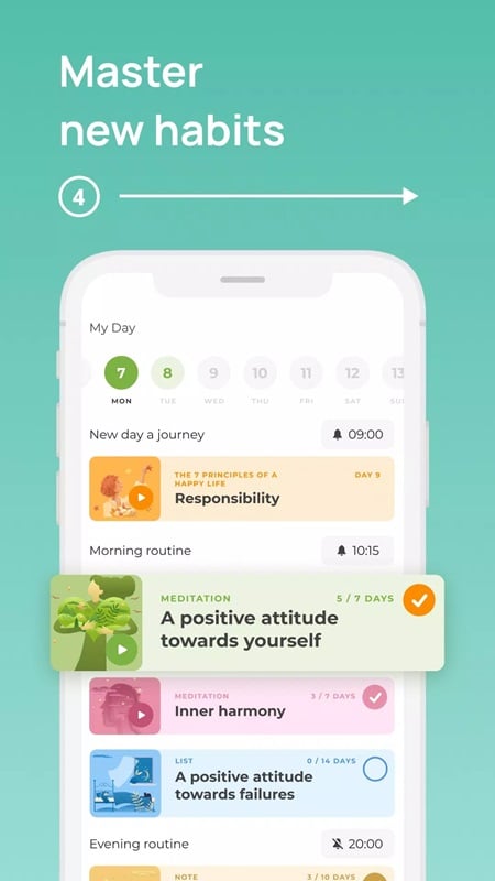 uplife-mod-apk-4 Mỗi ngày một thói quen mới, loại bỏ những thói quen không tốt trong UpLife MOD APK