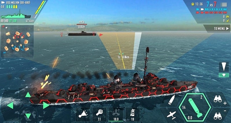 Battle of Warships mod