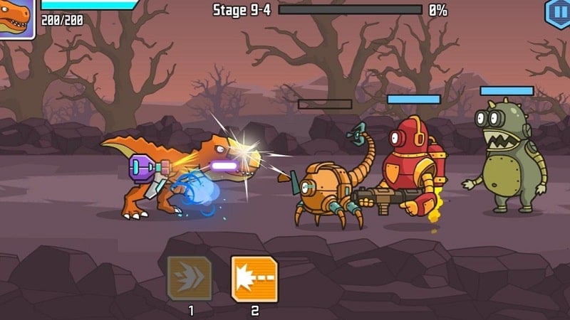 CyberDino T Rex vs Robots mod