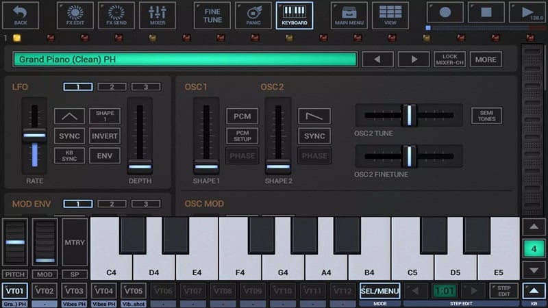 g-stomper-studio-mod-apk-3 Sở hữu ngay bộ công cụ piano chuyên nghiệp trong G-Stomper Studio MOD APK