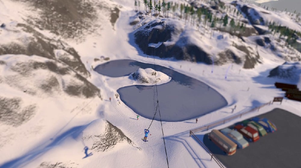 grand-mountain-adventure-2-mod-apk-3 Đu cáp treo để ngắm toàn cảnh ngọn núi tuyết từ trên cao trong Grand Mountain Adventure 2 MOD APK