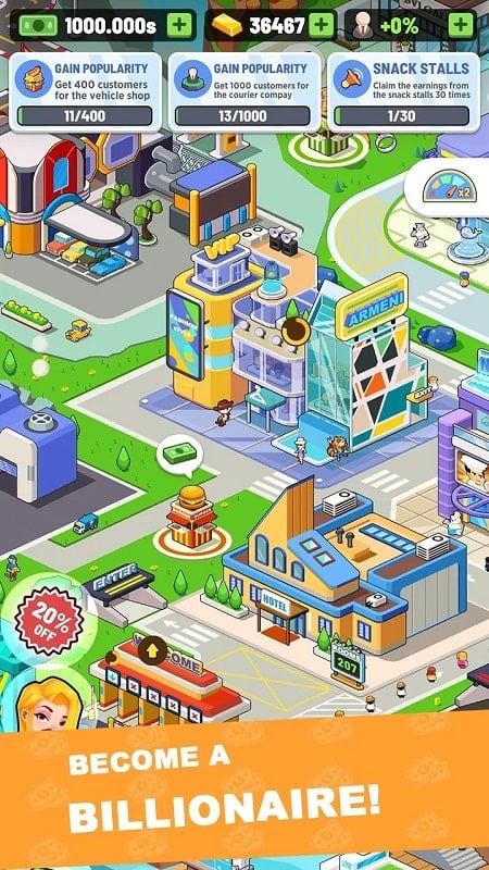 Idle City Tycoon Build Game mod