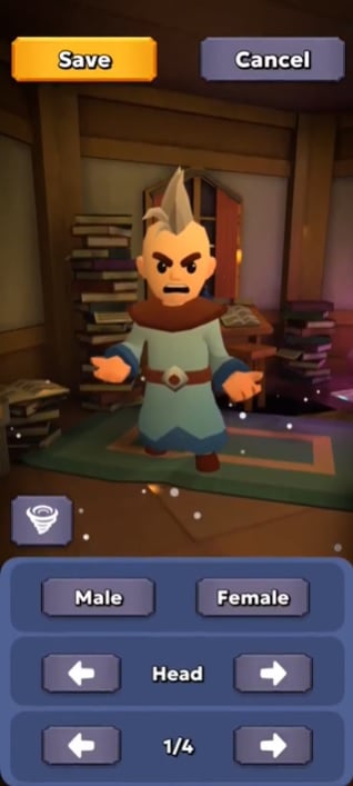idle-wizard-tower-defense-rpg-mod-apk Lựa chọn anh hùng và tùy chỉnh giao diện sao cho phù hợp trong Idle Wizard: Tower Defense RPG MOD APK