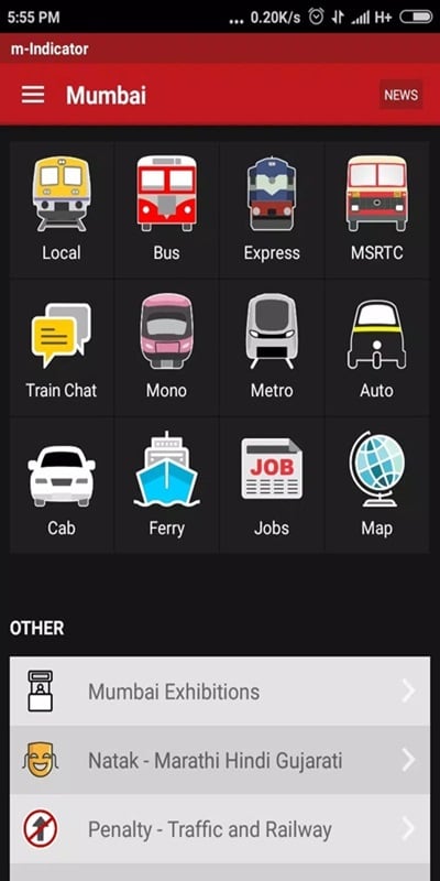 m-indicator-mod-apk-1 Đa dạng loại hình giao thông để bạn lựa chọn trong m-Indicator MOD APK