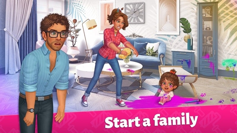 Merge House Design Makeover mod free