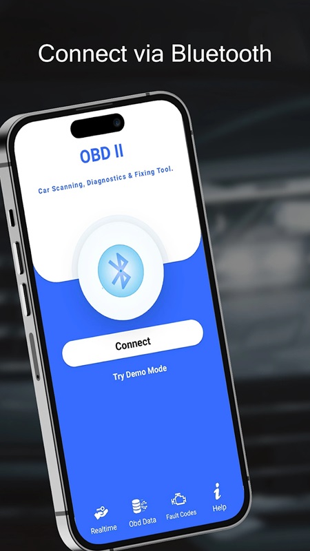 Thực hiện ghép nối thiết bị di động với ô tô thông qua Bluetooth trong OBD2 Bluetooth Car Scanner MOD APK