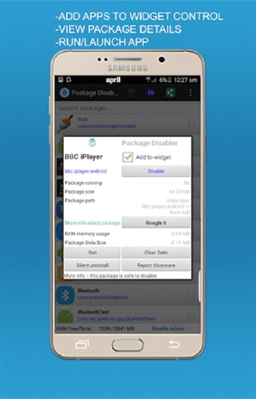 Package Disabler mod android