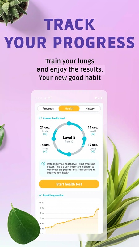 pranaria-mod-apk-4 Theo dõi tiến độ, sức khỏe và lịch sử thực hiện của bạn trong Pranaria MOD APK