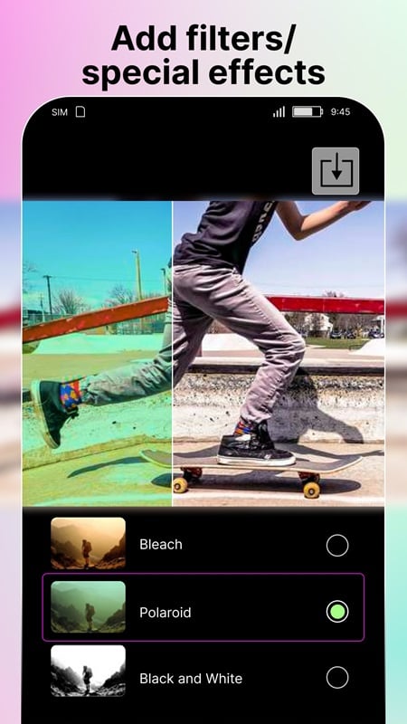 slow-motion-video-fx-mod-apk-2 Chọn và thử những bộ lọc phù hợp cho các video trong Slow Motion Video FX MOD APK