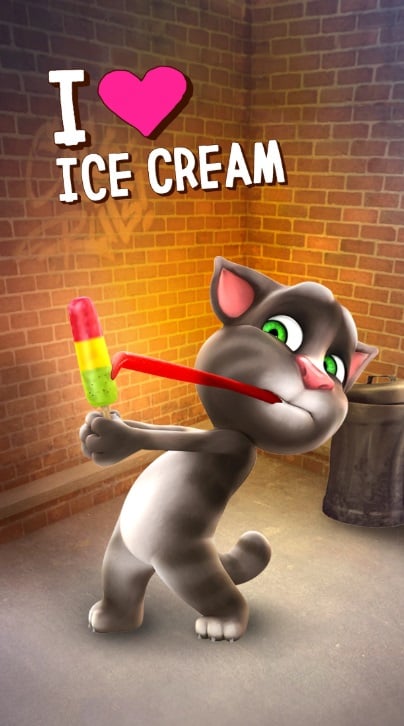 talking-tom-cat-mod-apk-4 Cho mèo Tom ăn các món ăn khác nhau trong Talking Tom Cat MOD APK