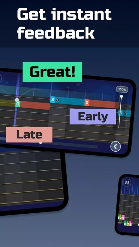 timbro-guitar-mod-apk-3 Nhận phản hồi ngay sau các bài học và bài luyện tập trong Timbro Guitar MOD APK
