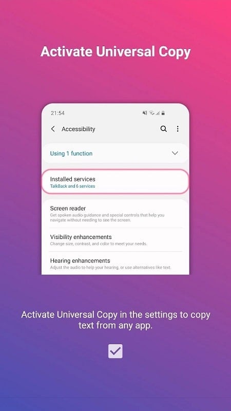 Universal Copy mod free
