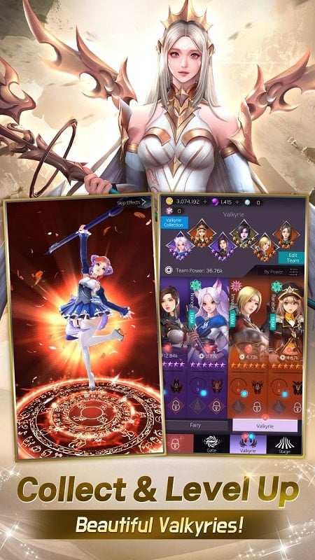 Valkyrie Rush Idle Merge mod apk