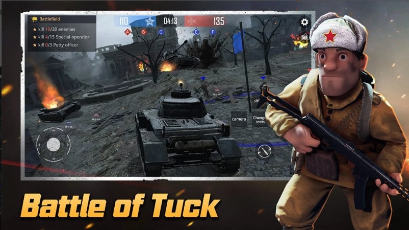 world-war-e285a1-mod-apk Tham gia vào các chế đội chơi khác nhau trong World War Ⅱ MOD APK