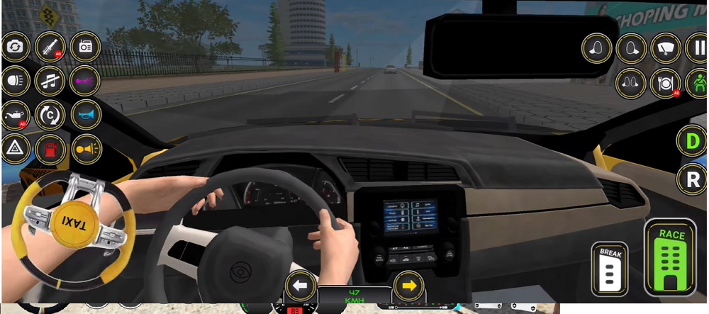car-driving-taxi-simulator-mod-apk-2 Lái xe taxi đưa đón khách khắp thành phố trong Car Driving Taxi Simulator MOD APK