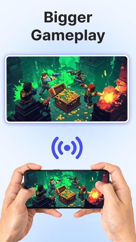 Truyền phát trực tiếp màn hình chơi game trên TV trong CastDuo MOD APK