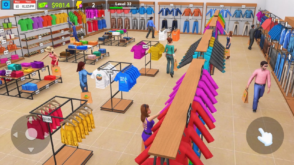 clothing-shop-mod-apk-6 Tiếp đón hàng trăm khách hàng mỗi ngày nhờ việc quảng cáo trong Clothing Shop MOD APK