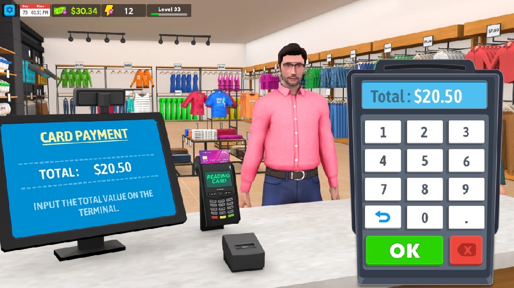clothing-shop-mod-apk-7 Tính tiền cho các khách hàng trong Clothing Shop MOD APK