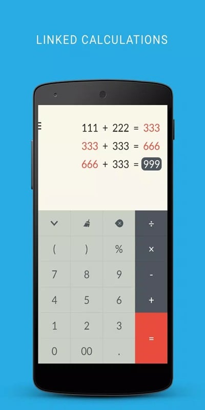 Khám phá tính năng tính toán liên kết trong FlexCalc MOD APK