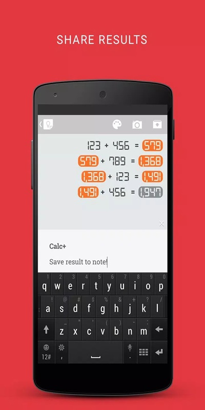 Chia sẻ nhanh chóng đến mọi người thông qua các nền tảng mạng xã hội trong FlexCalc MOD APK