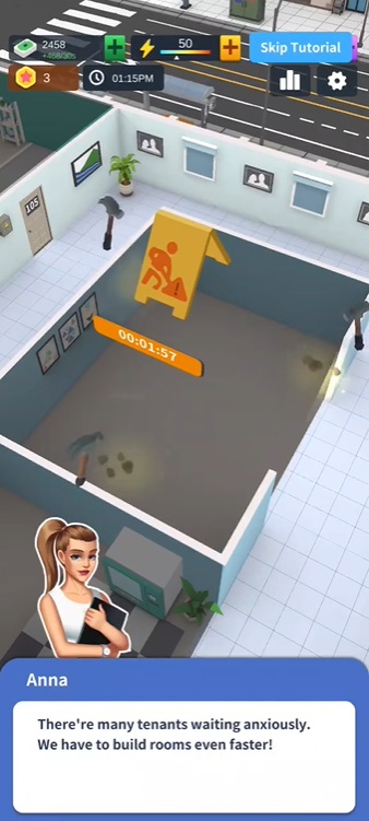idle-landlord-mod-apk-2 Mở khóa và nâng cấp thật nhiều căn phòng trong Idle Landlord Sim MOD APK