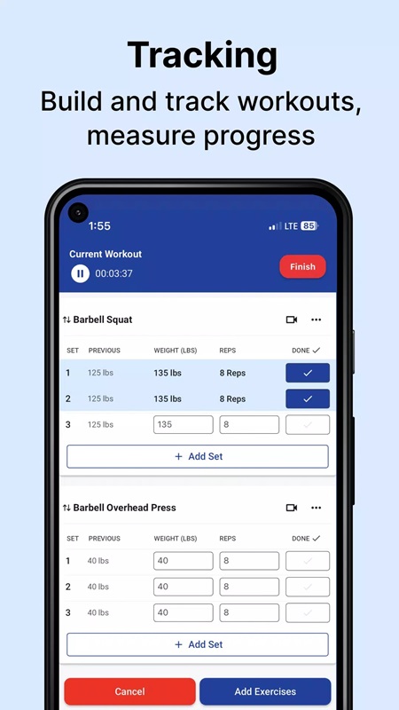 musclewiki-mod-apk-6 Theo dõi tiến trình luyện tập mỗi ngày trong MuscleWiki MOD APK