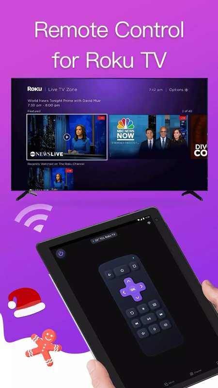 Trải nghiệm ngay điều khiển từ xa dành riêng cho TV Roku trong Remote for Roku MOD APK