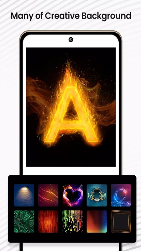 Thoải mái lựa chọn các hình nền khác nhau cho ảnh trong Text Art MOD APK