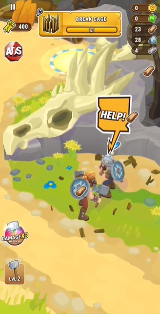 vikings-revenge-mod-apk-2 Giải cứu những người dân khỏi nguy hiểm bằng các trận chiến trong Vikings Revenge MOD APK